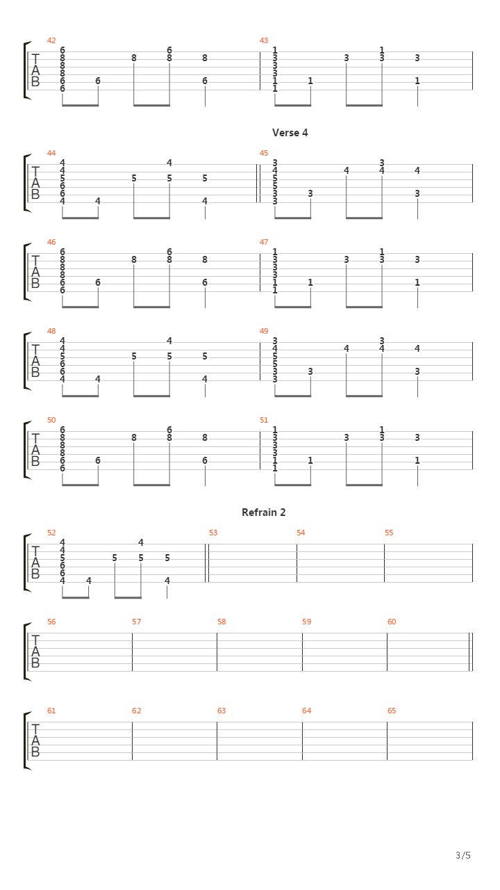 Between Heaven And Here吉他谱