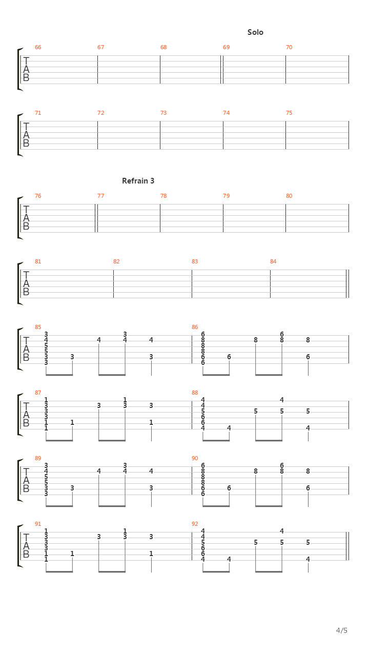 Between Heaven And Here吉他谱