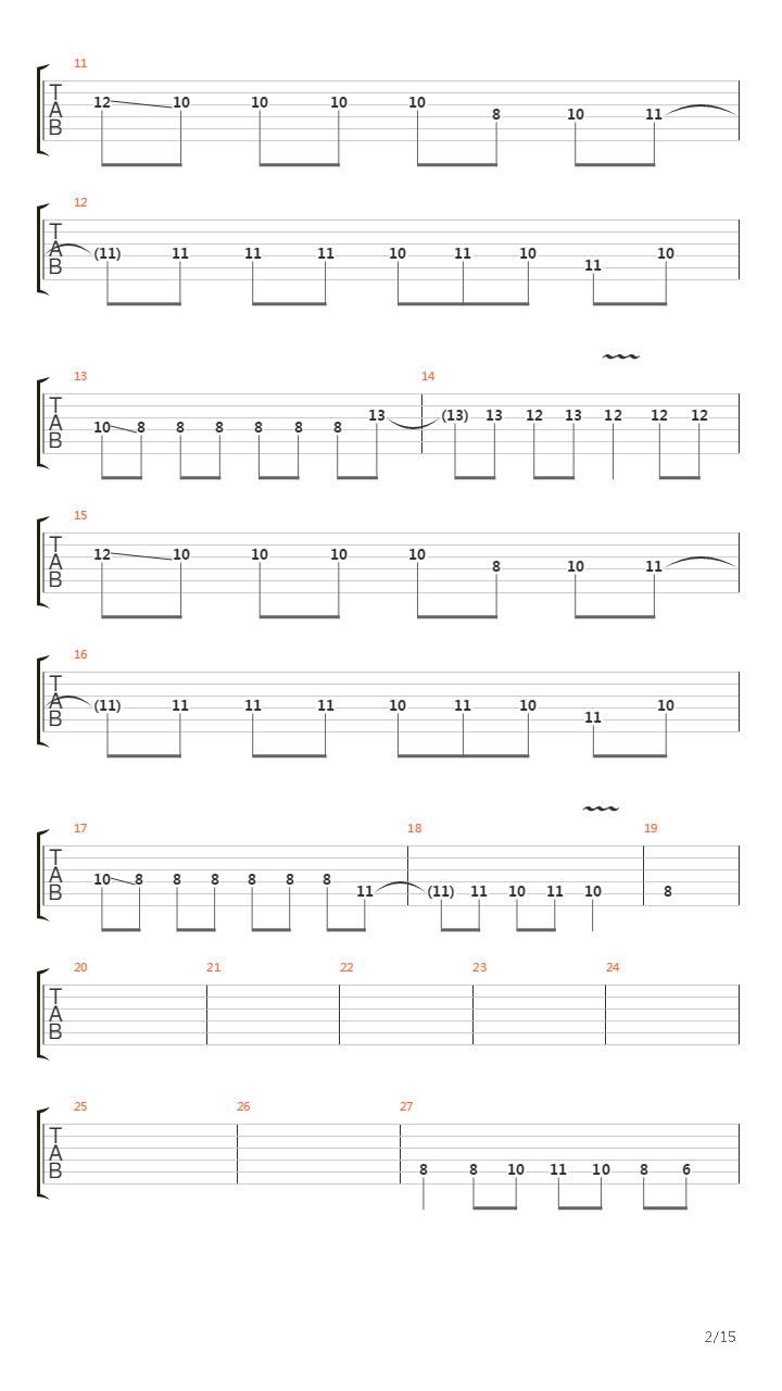 The Cleansing吉他谱