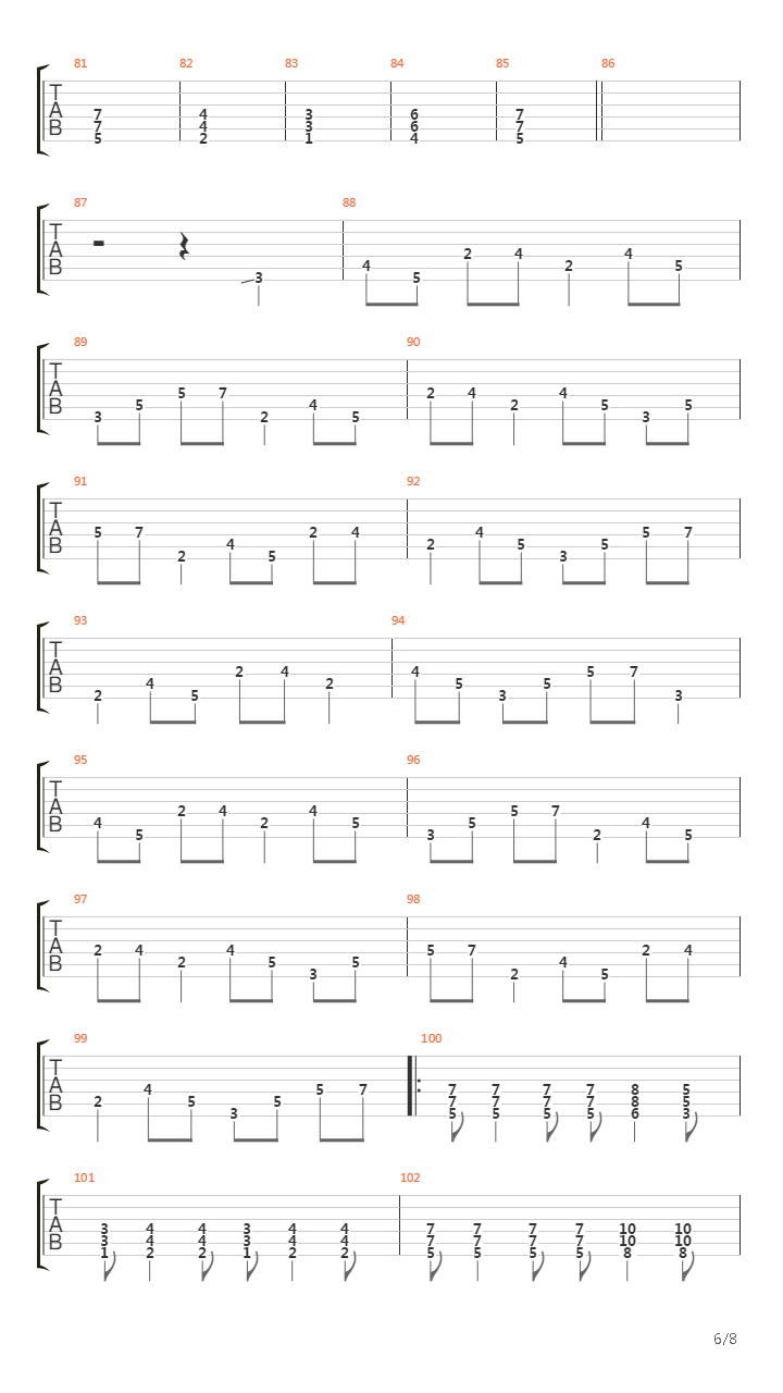 Trocar吉他谱