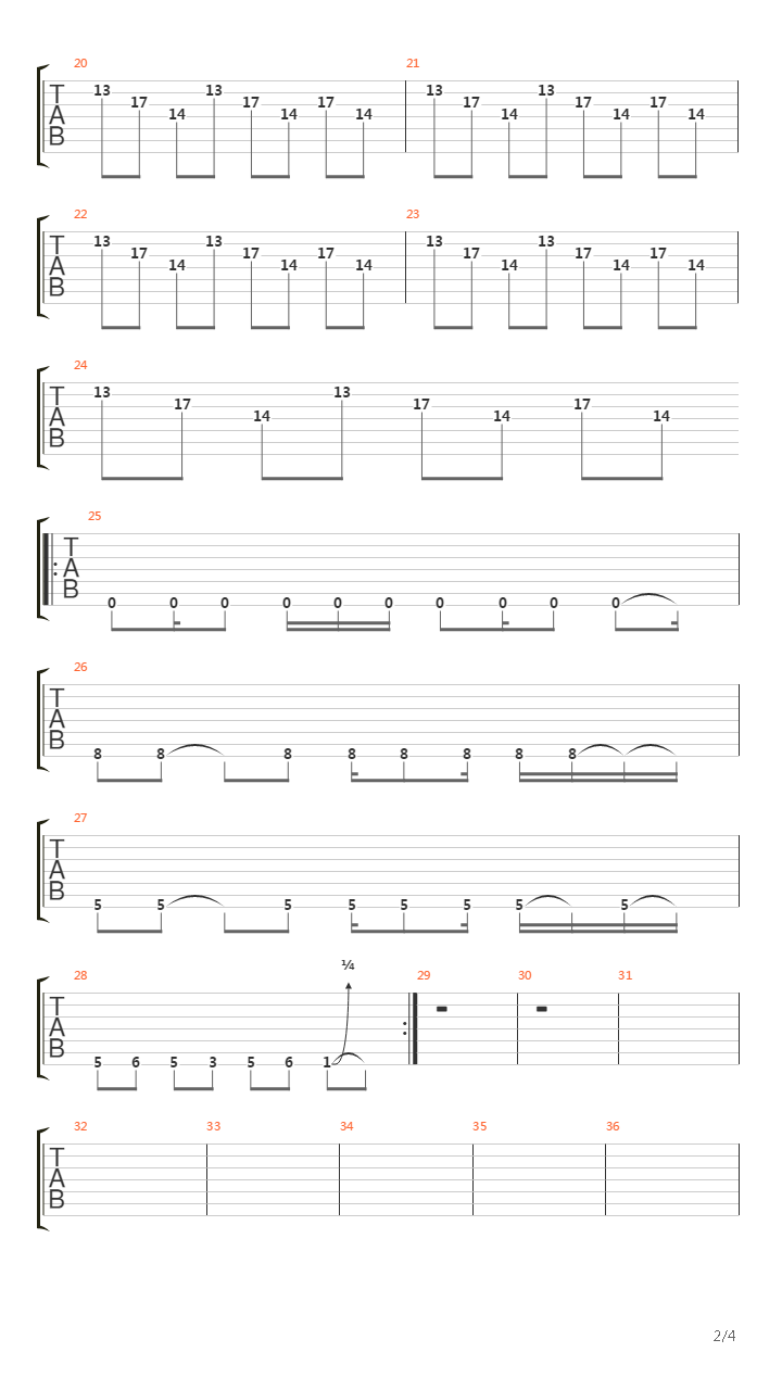 Breakaway吉他谱