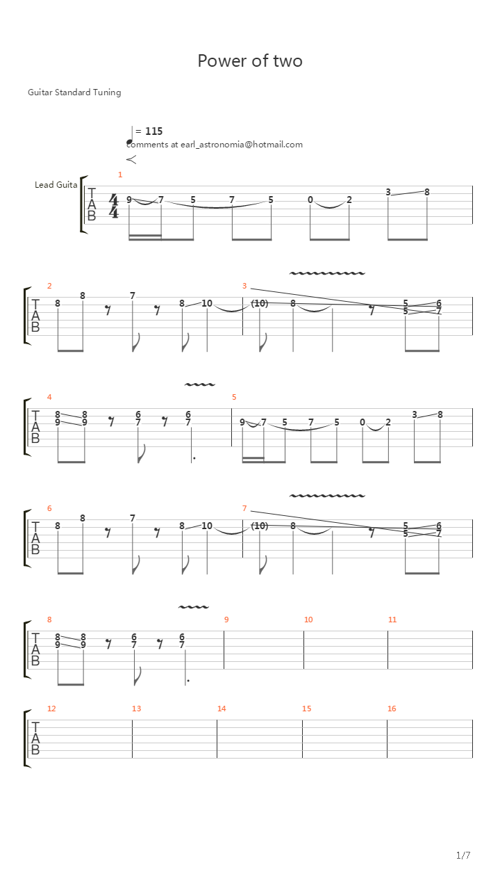 Power Of Two吉他谱