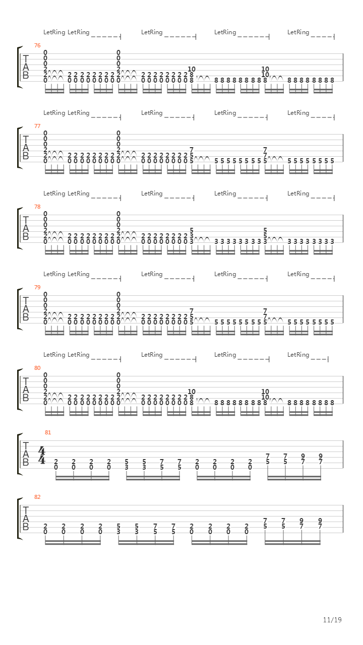 Astral Path To Supreme Majesties吉他谱