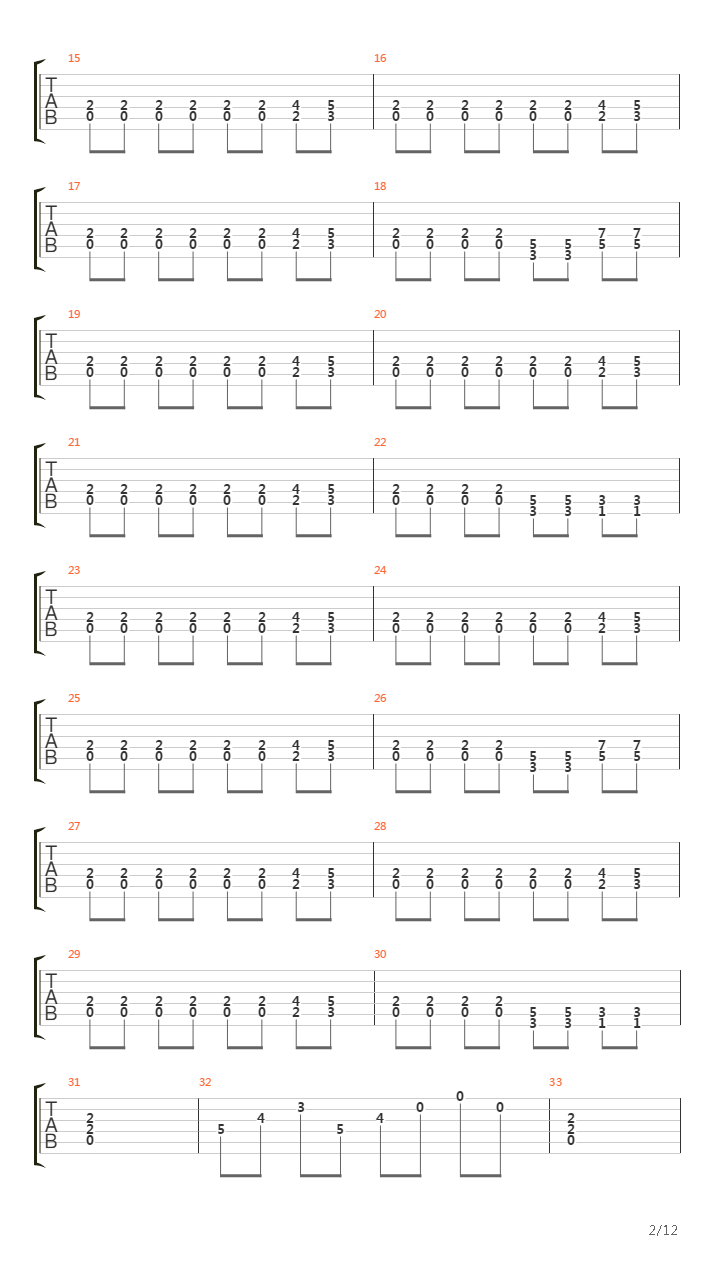 Journey To Infernukeorreka吉他谱