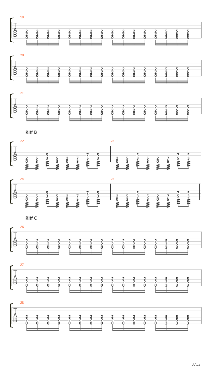 Those Of The Night吉他谱