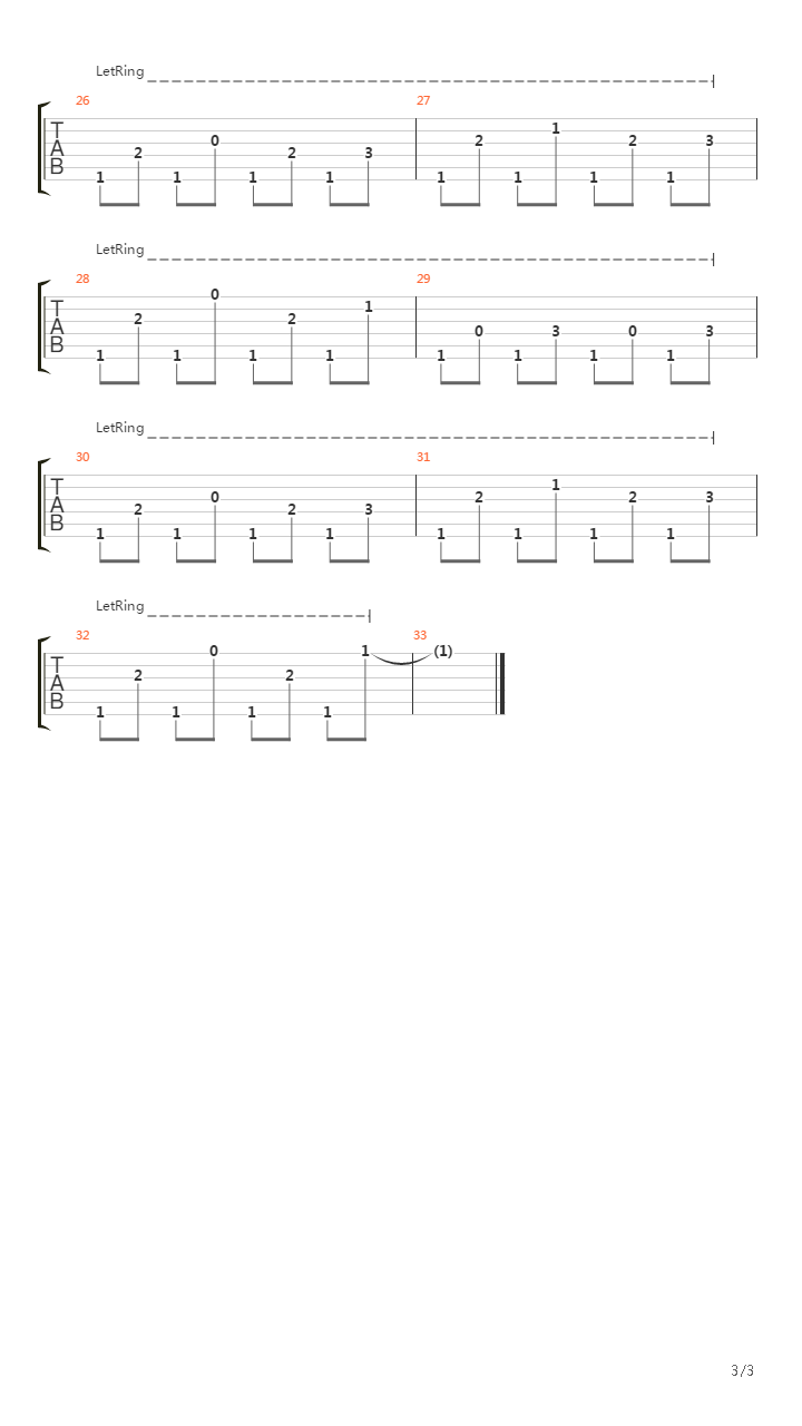 Pontiac Mi吉他谱