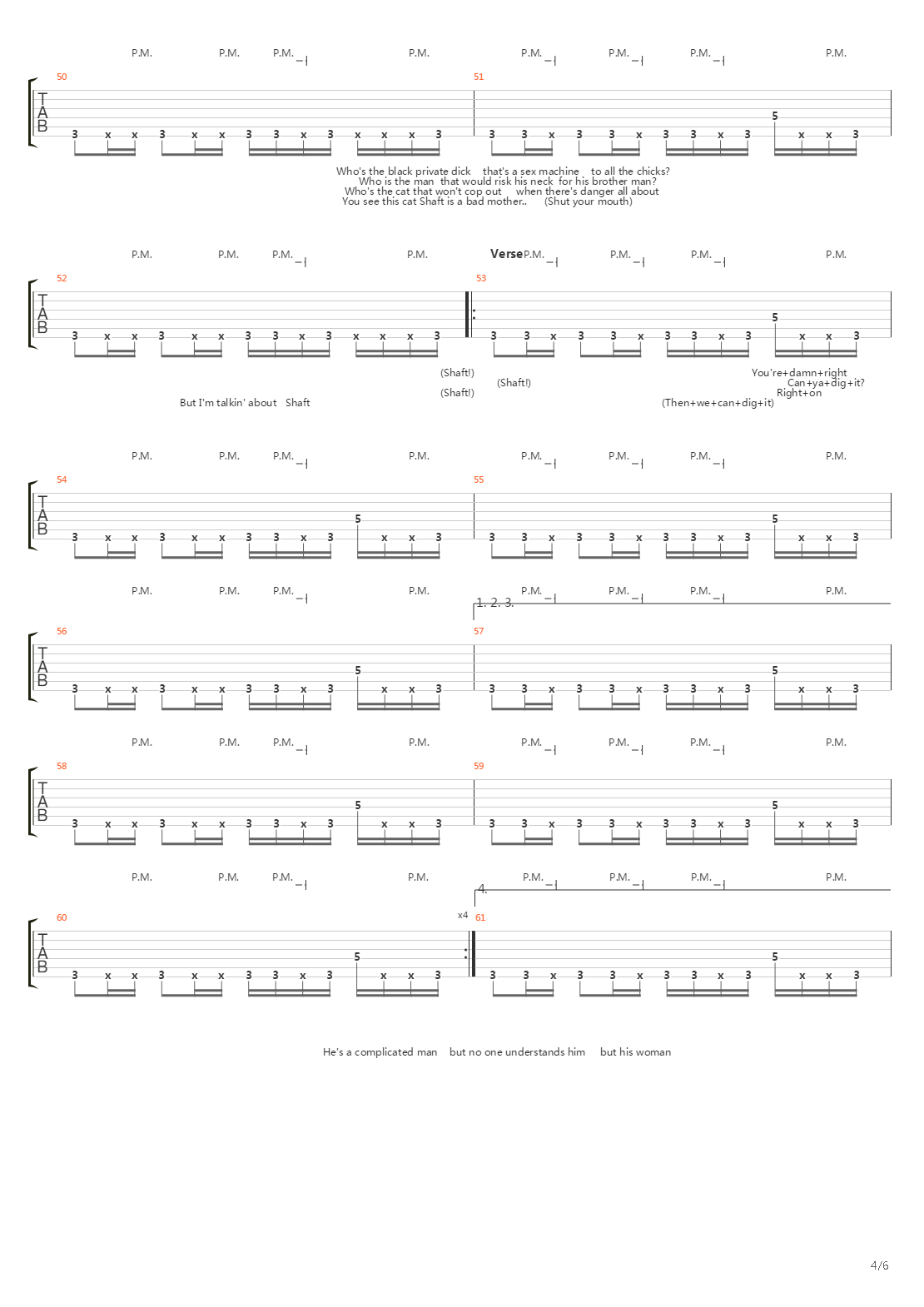Theme From Shaft吉他谱