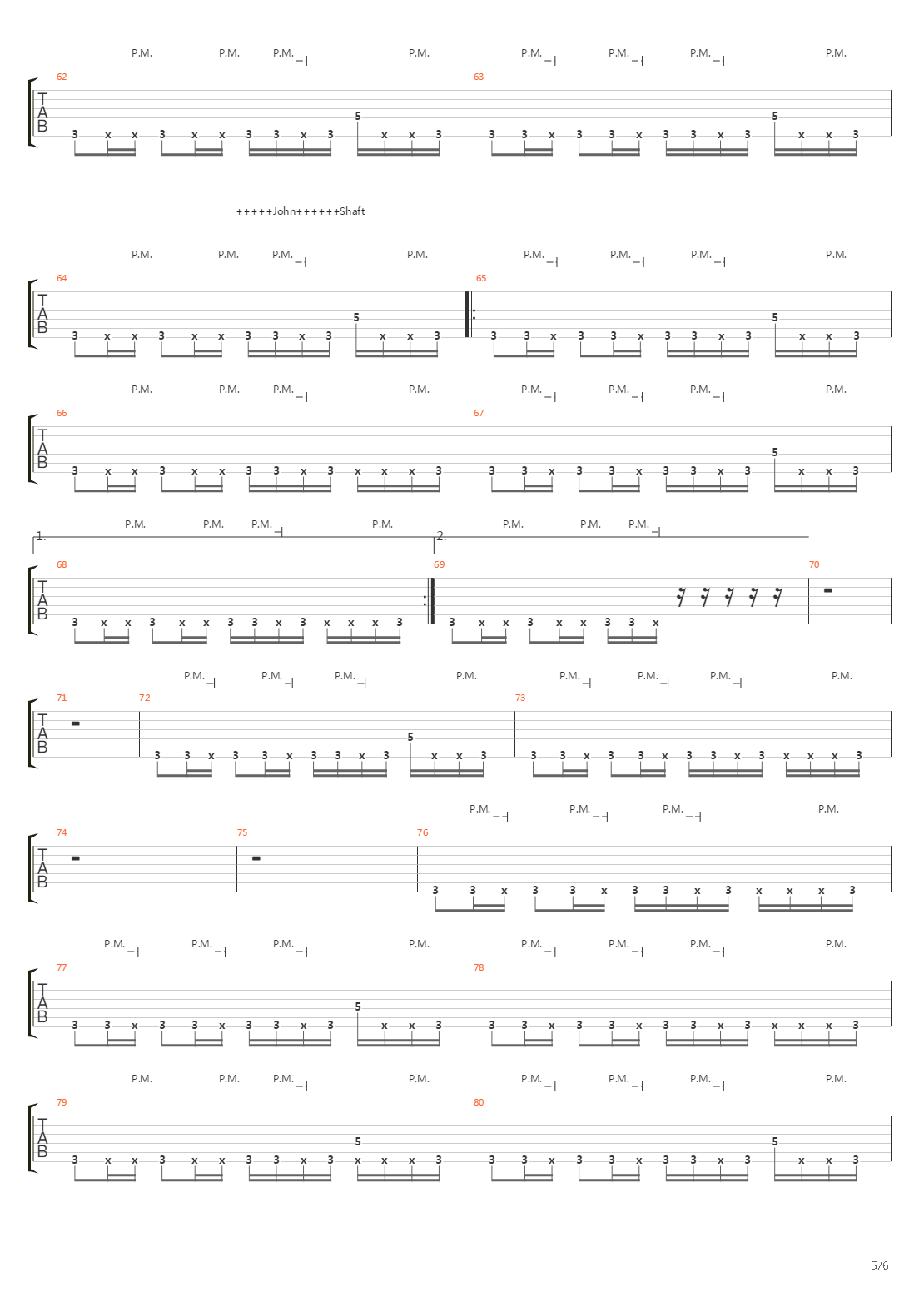 Theme From Shaft吉他谱