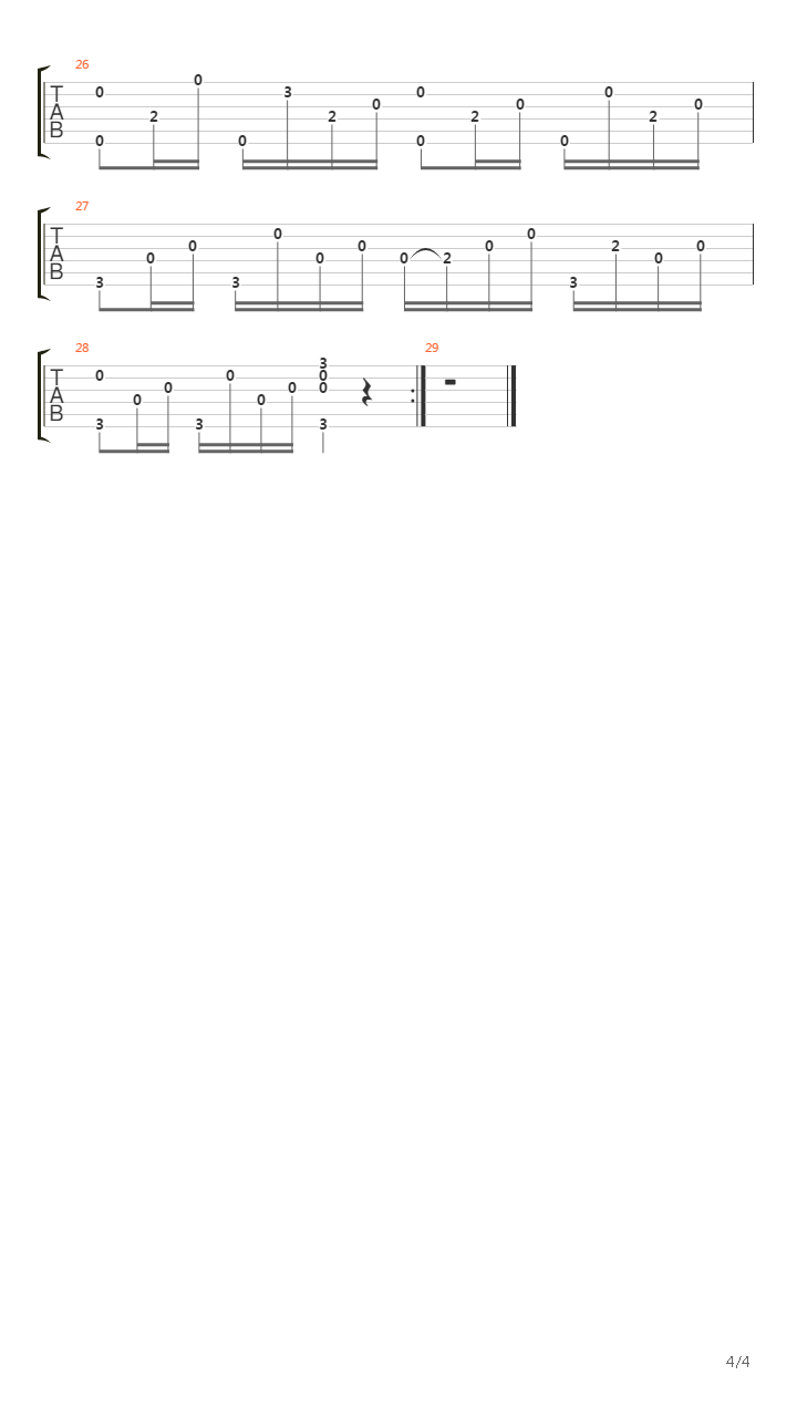 Parle Moi吉他谱