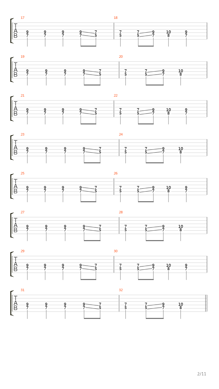 Over De Syngende Ode Moer吉他谱