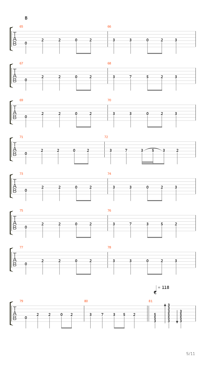 Over De Syngende Ode Moer吉他谱