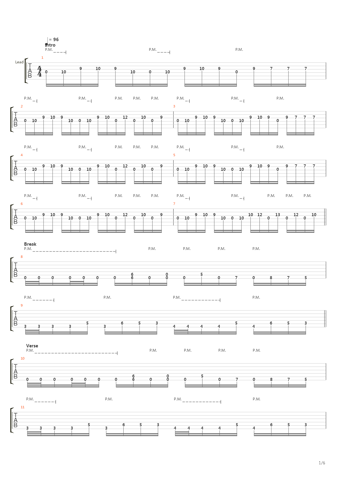 A Constant Reminder吉他谱