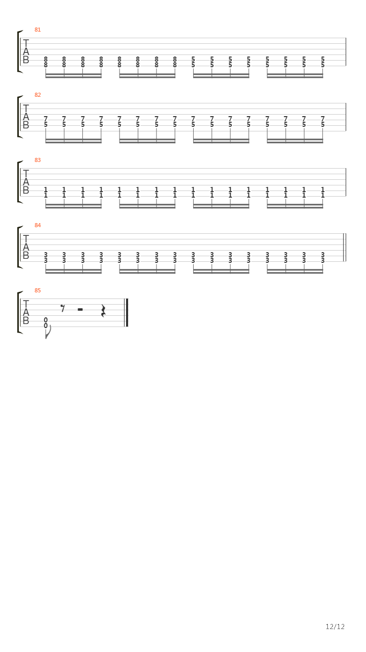 A Constant Reminder吉他谱