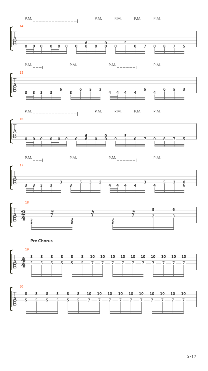 A Constant Reminder吉他谱