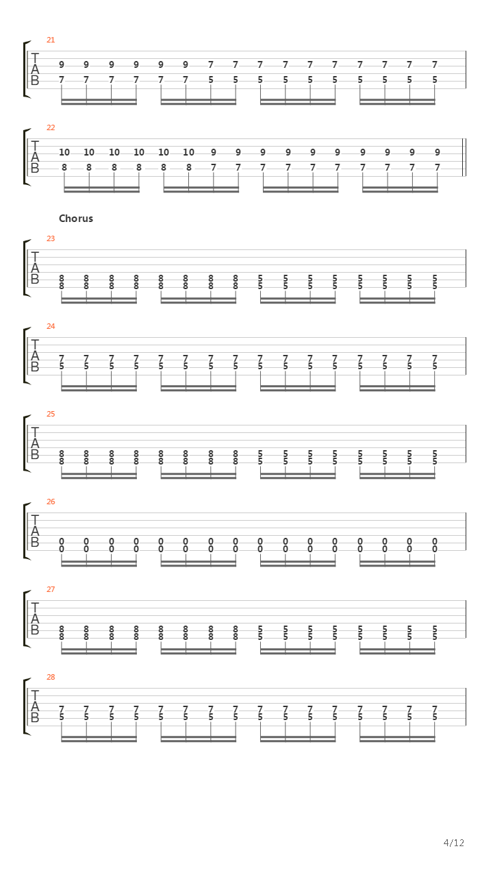 A Constant Reminder吉他谱