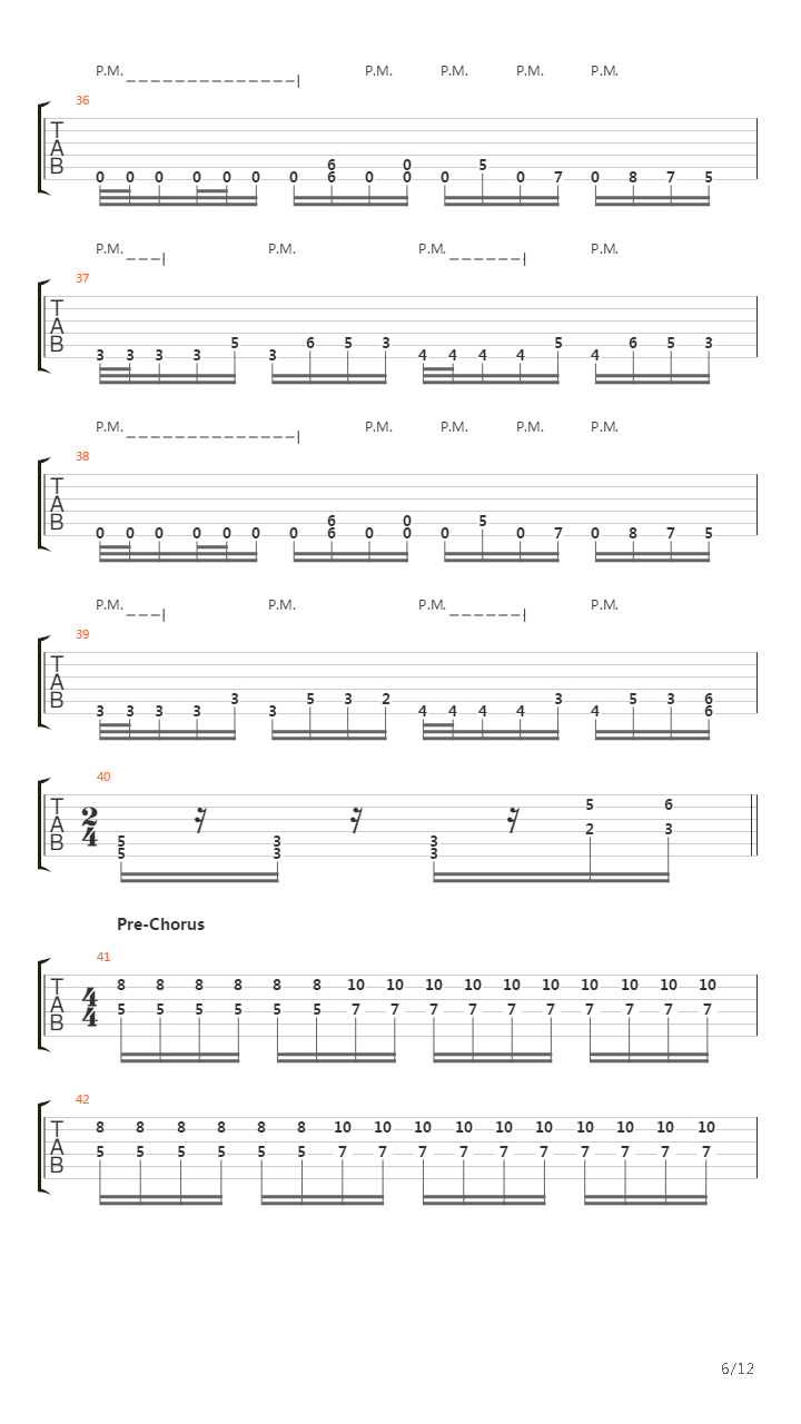 A Constant Reminder吉他谱