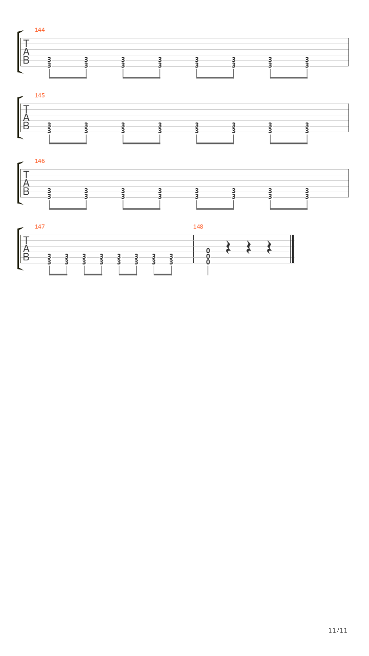 A Threnody For Modern Romance吉他谱