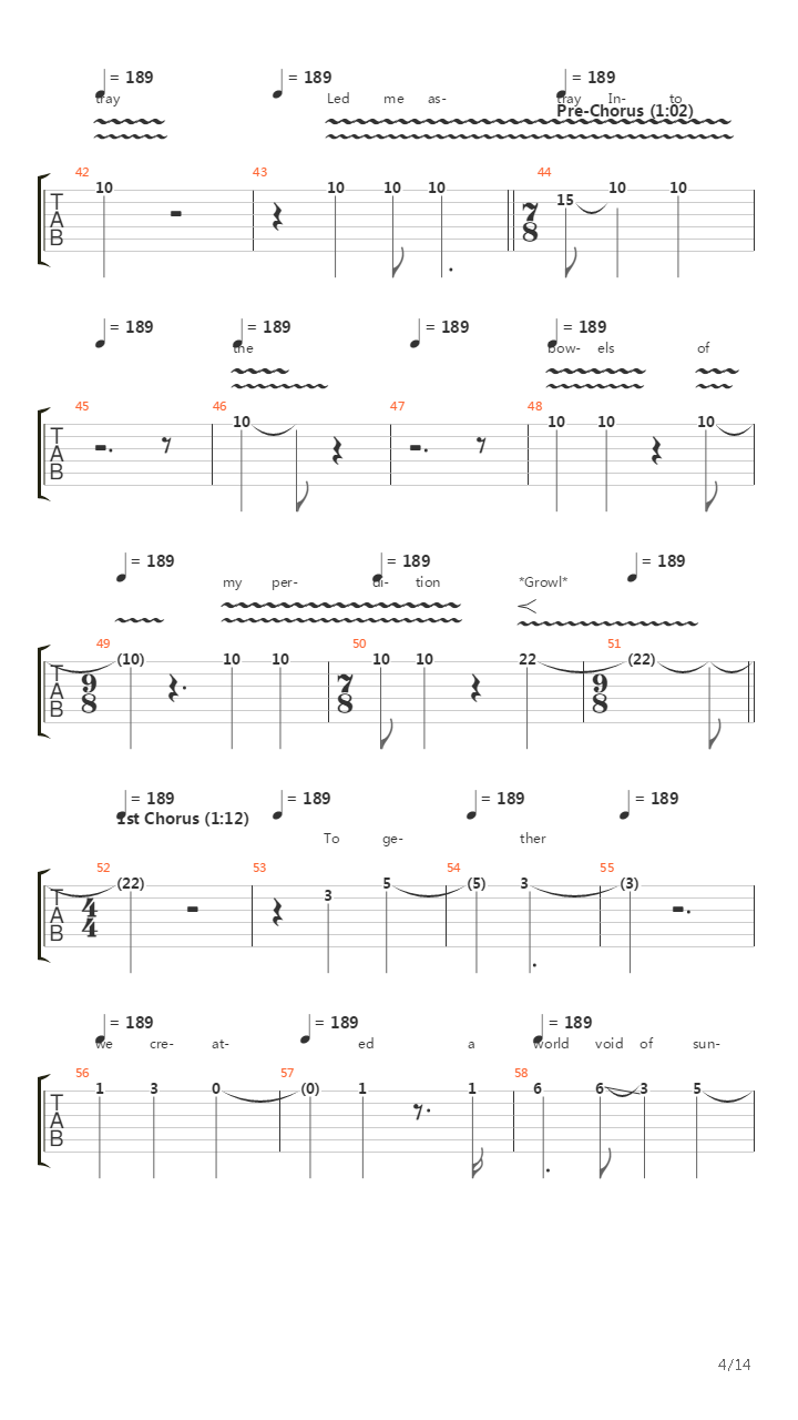 The Caitiff Choir Defeatism吉他谱