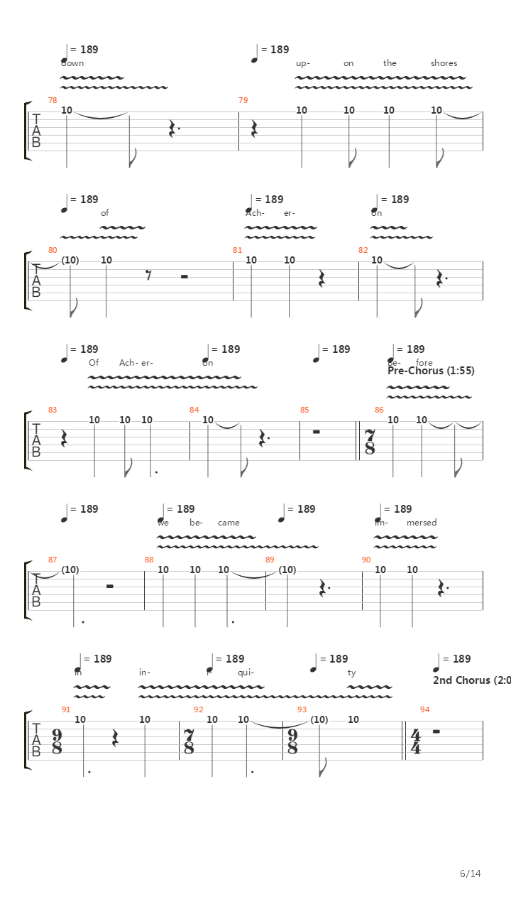 The Caitiff Choir Defeatism吉他谱