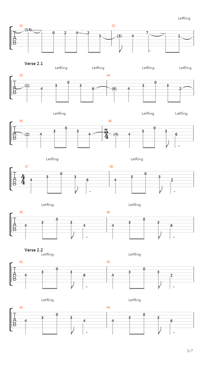 Explanation Content吉他谱