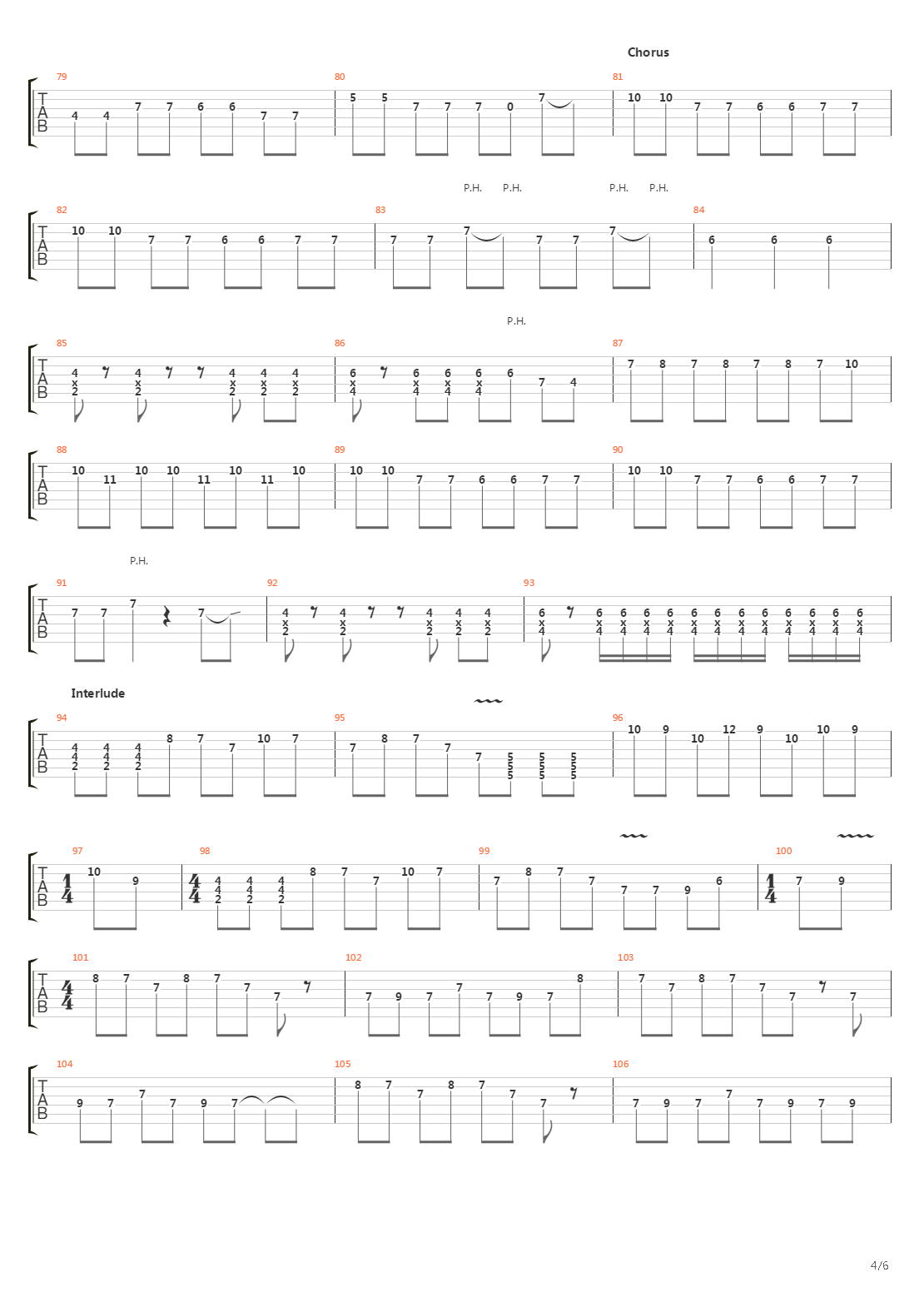 Parade吉他谱