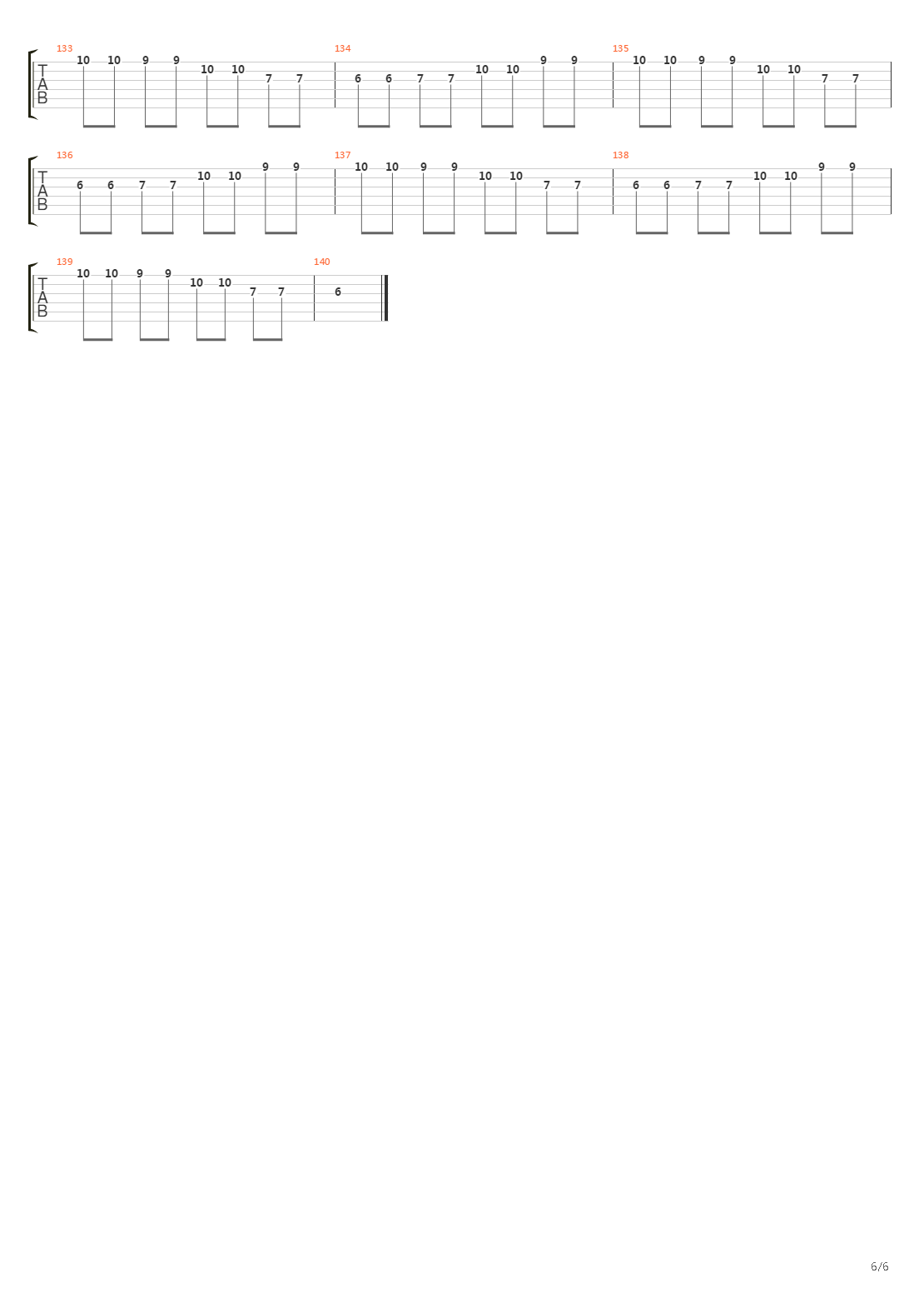 Parade吉他谱