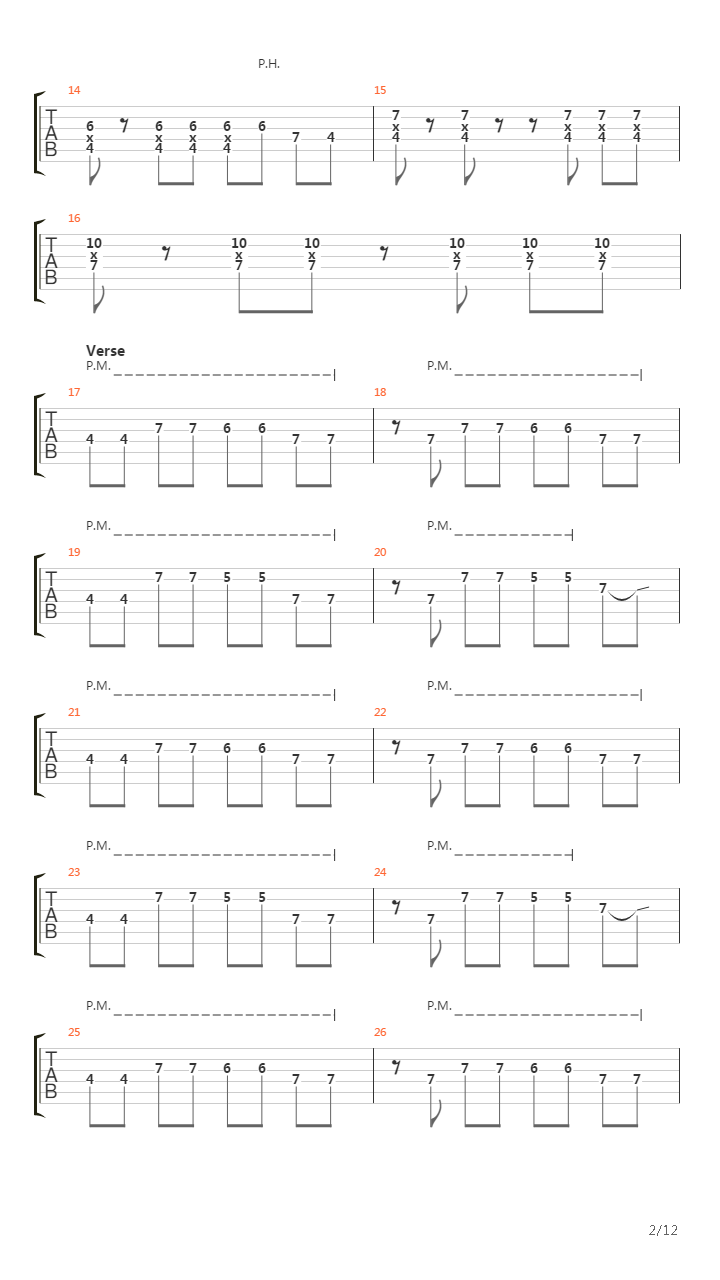 Parade吉他谱