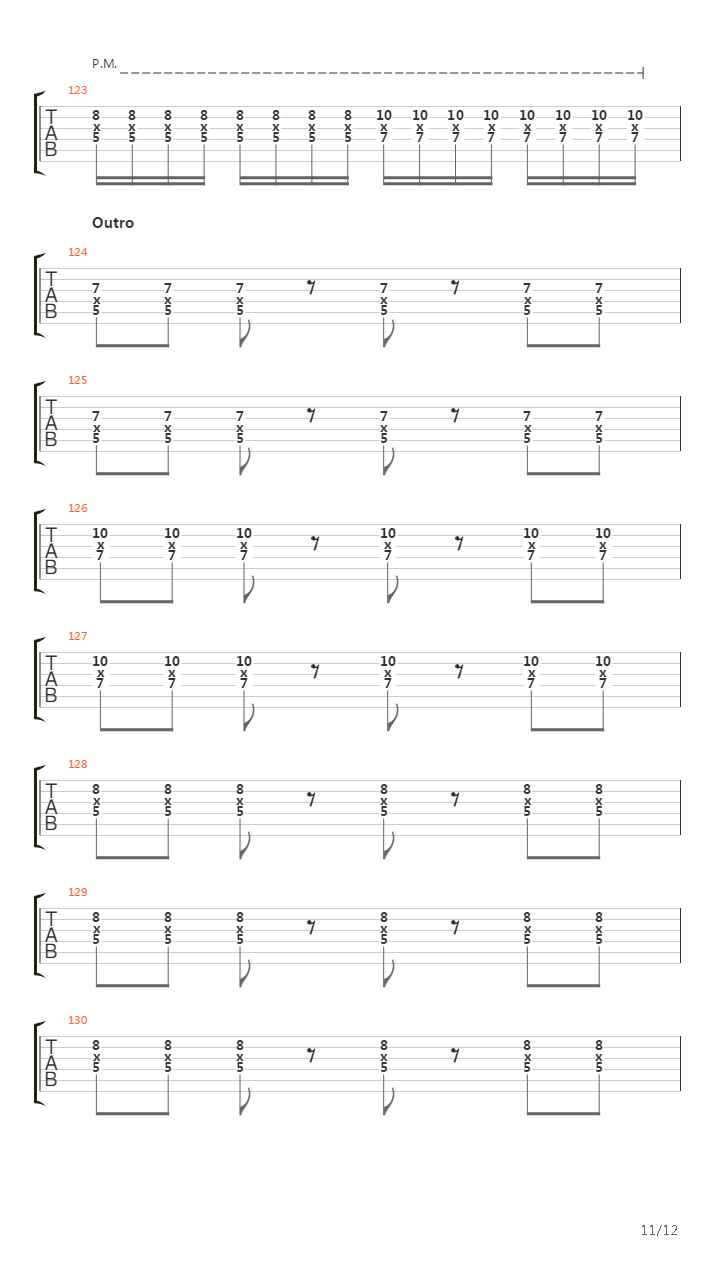 Parade吉他谱