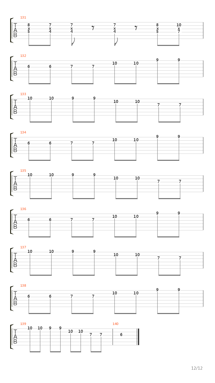 Parade吉他谱
