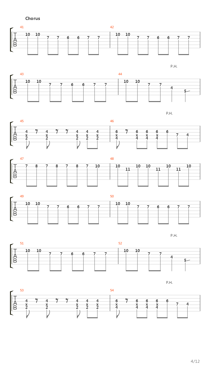 Parade吉他谱