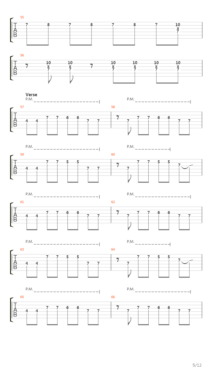 Parade吉他谱