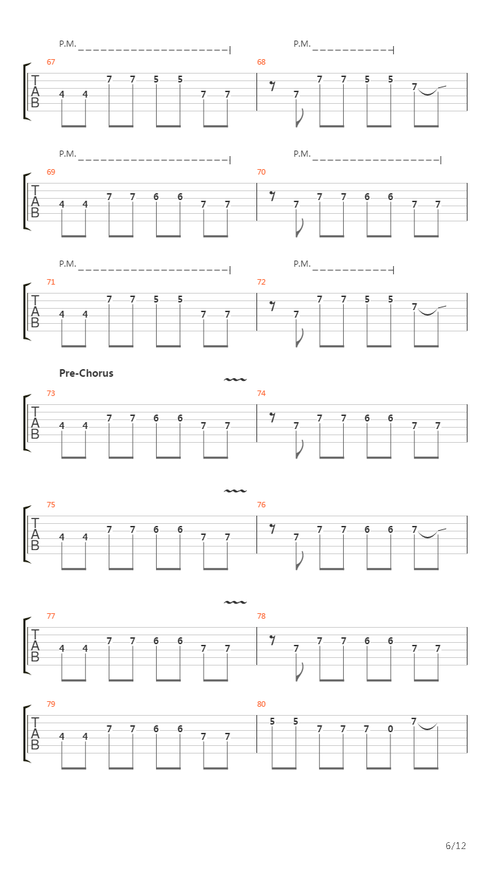 Parade吉他谱