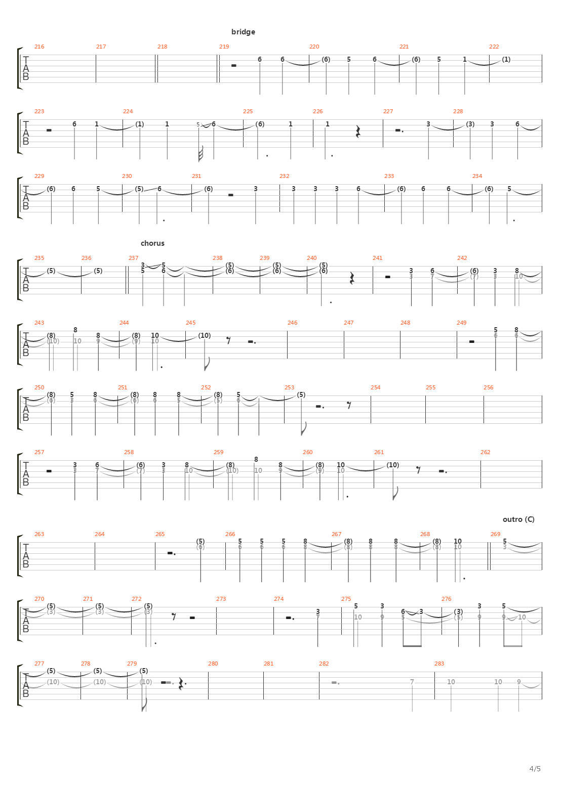 Dying Race Domain吉他谱