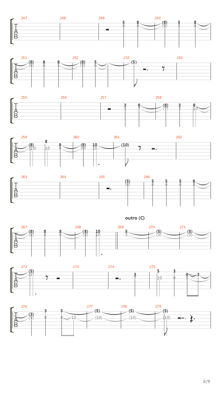 Dying Race Domain吉他谱