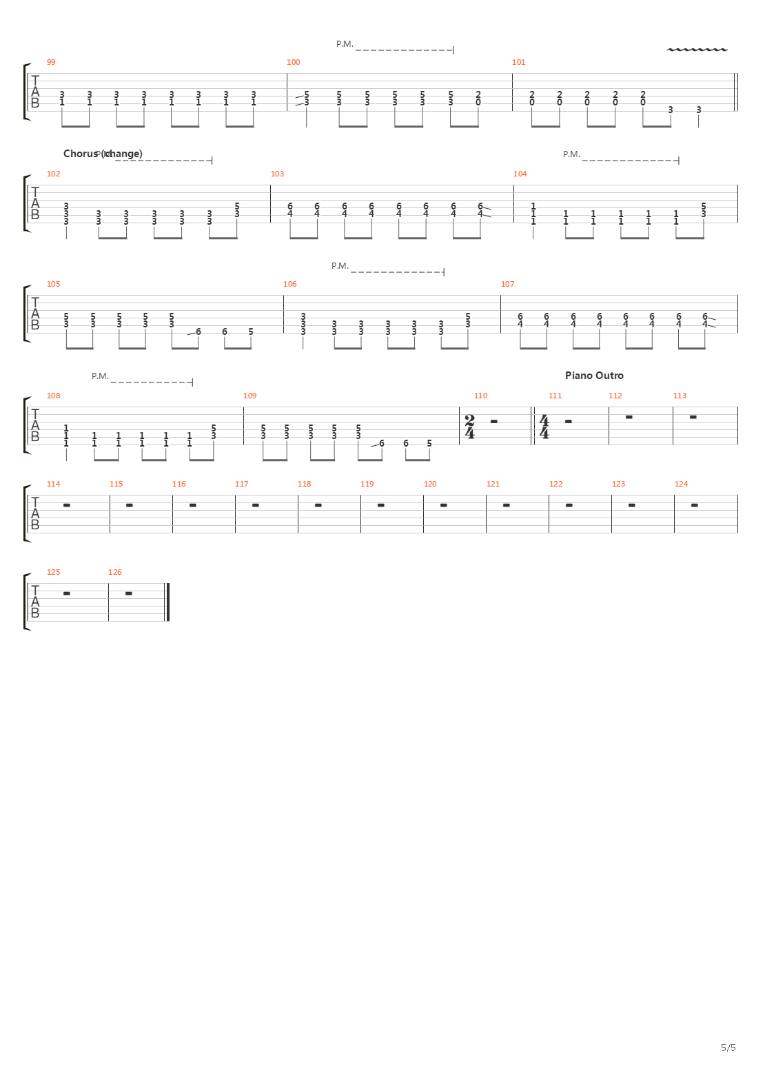 End Of My Road吉他谱