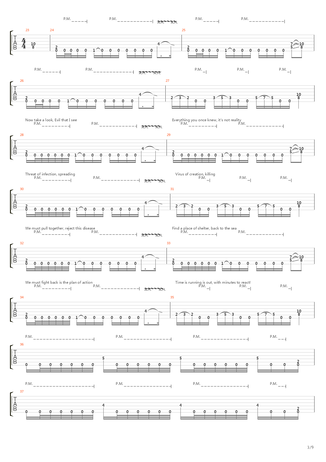 Signals Of Infection吉他谱