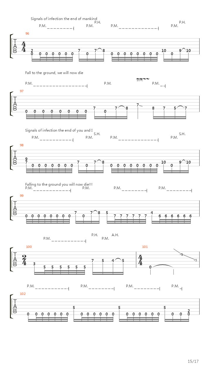 Signals Of Infection吉他谱