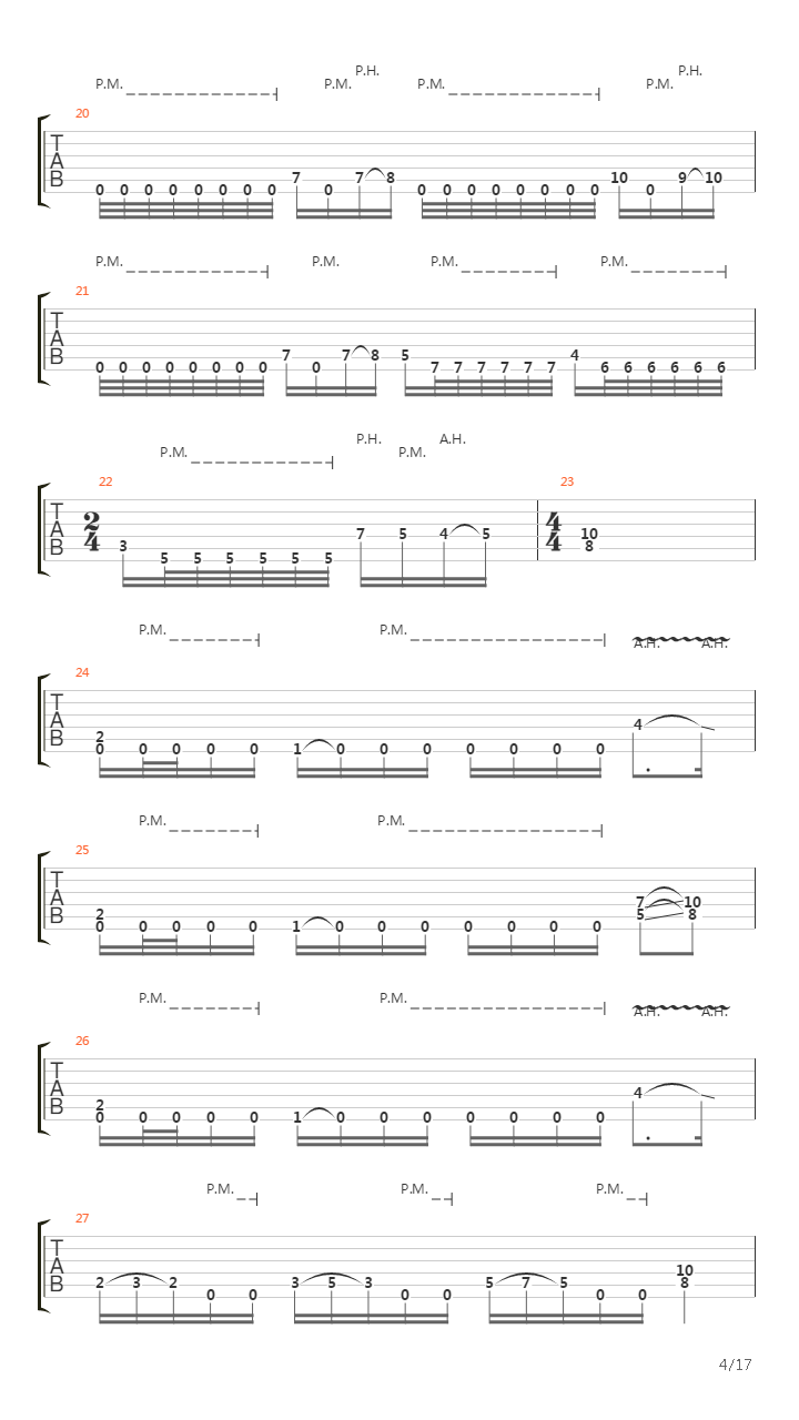 Signals Of Infection吉他谱