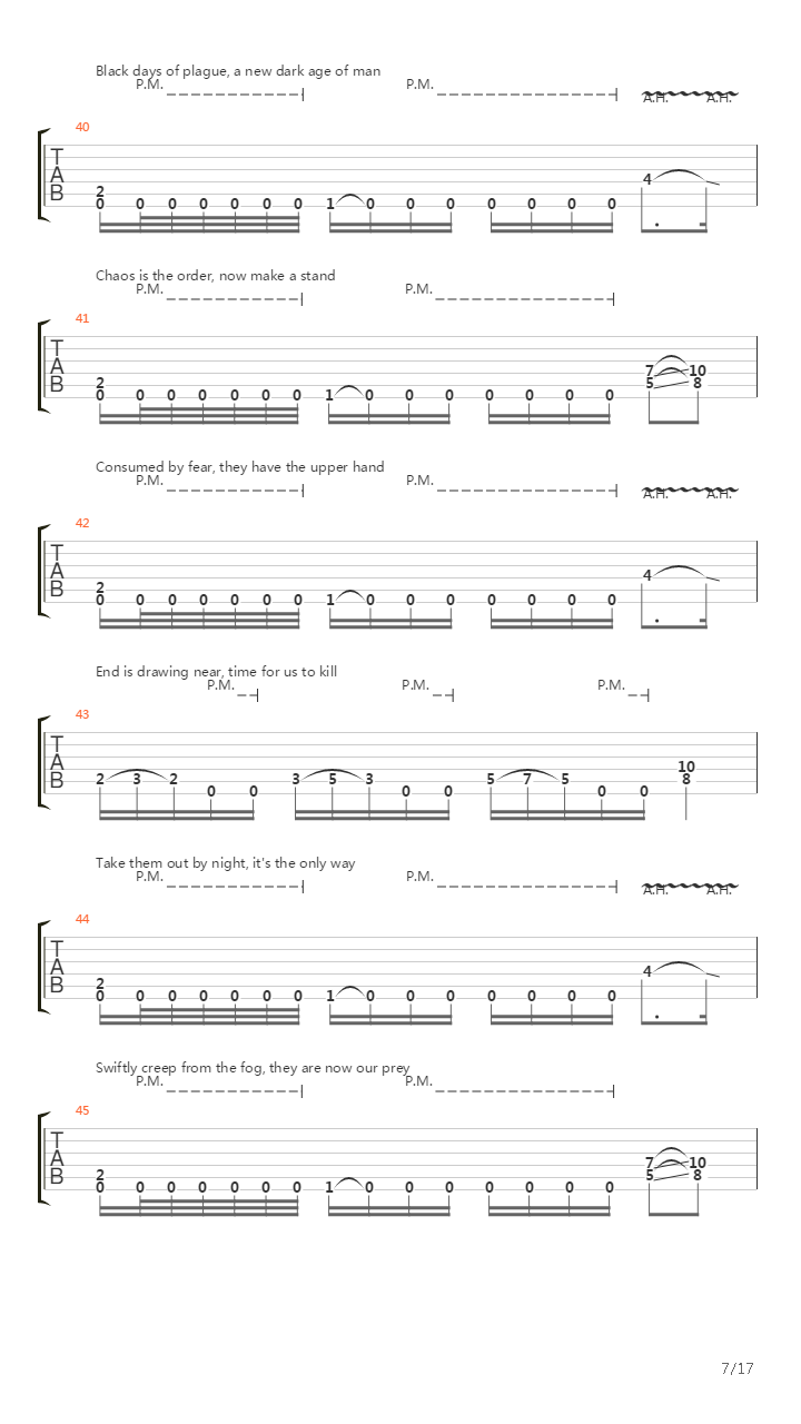 Signals Of Infection吉他谱