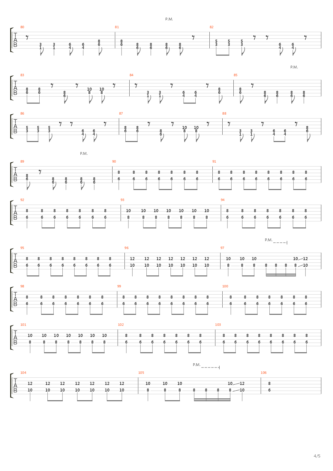 The Song Inside Me吉他谱