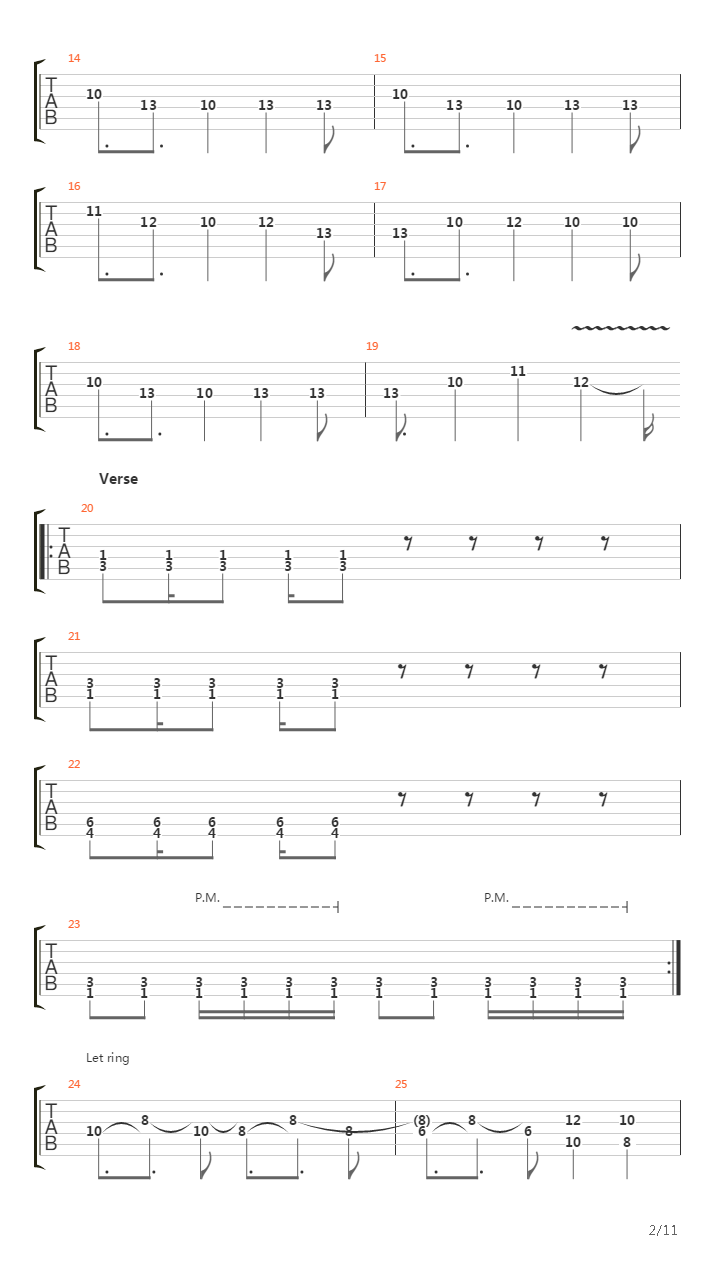 The Song Inside Me吉他谱