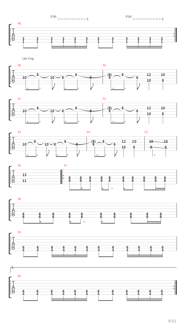 The Song Inside Me吉他谱