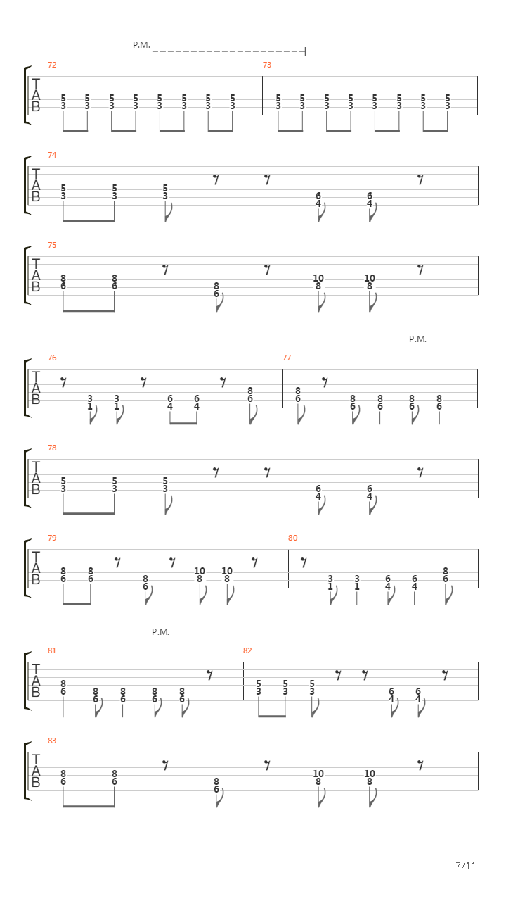 The Song Inside Me吉他谱