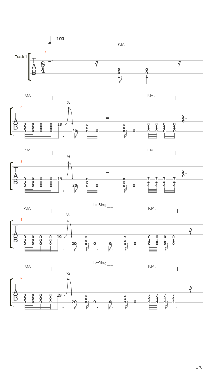 Tellus Aflame吉他谱