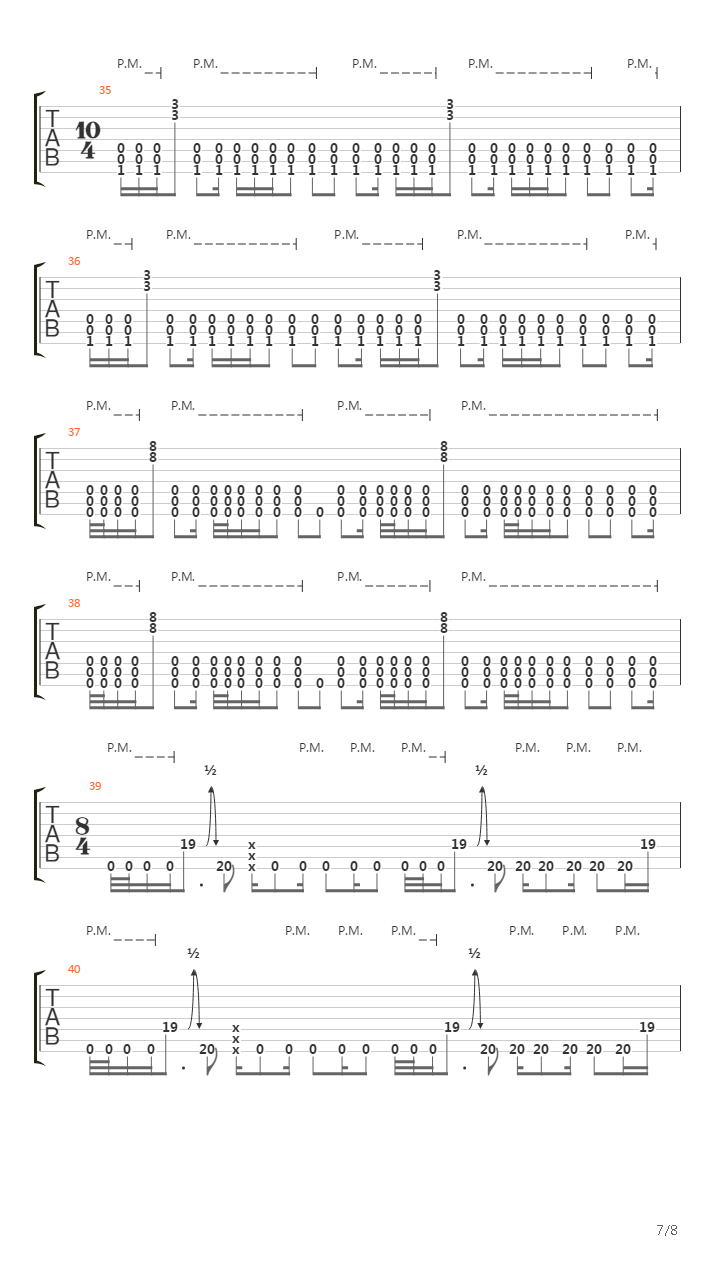 Tellus Aflame吉他谱