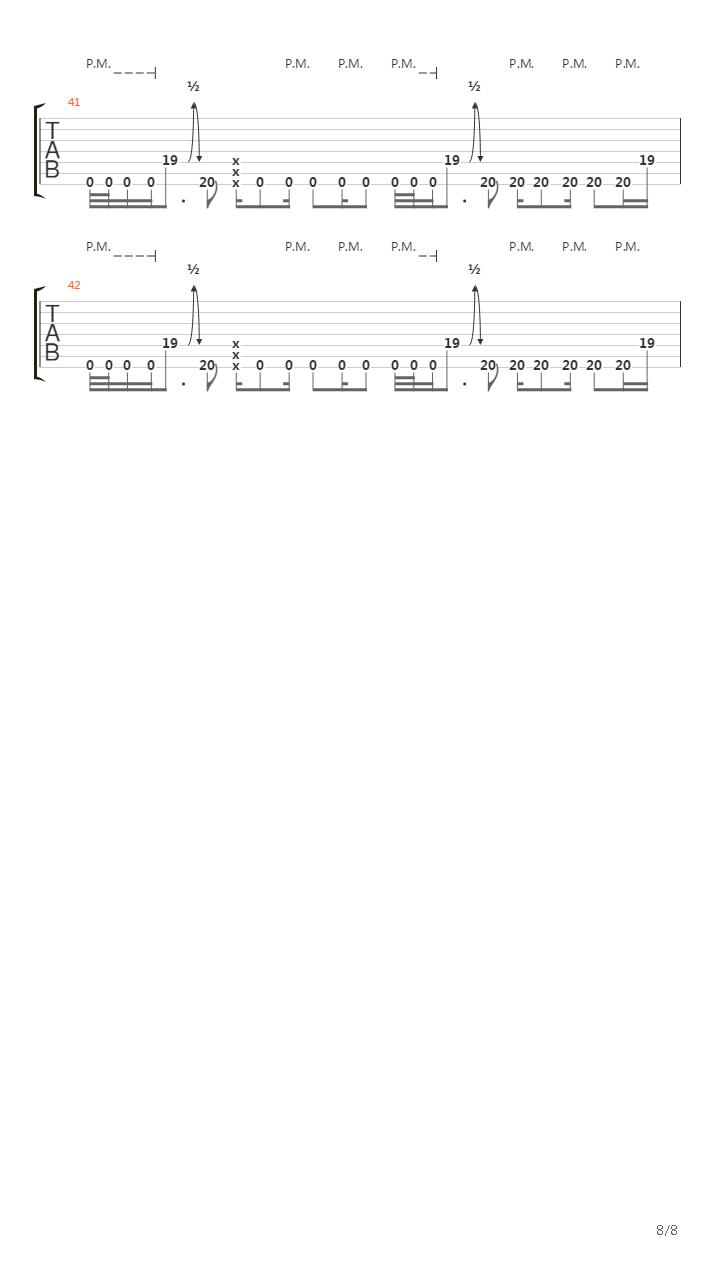 Tellus Aflame吉他谱