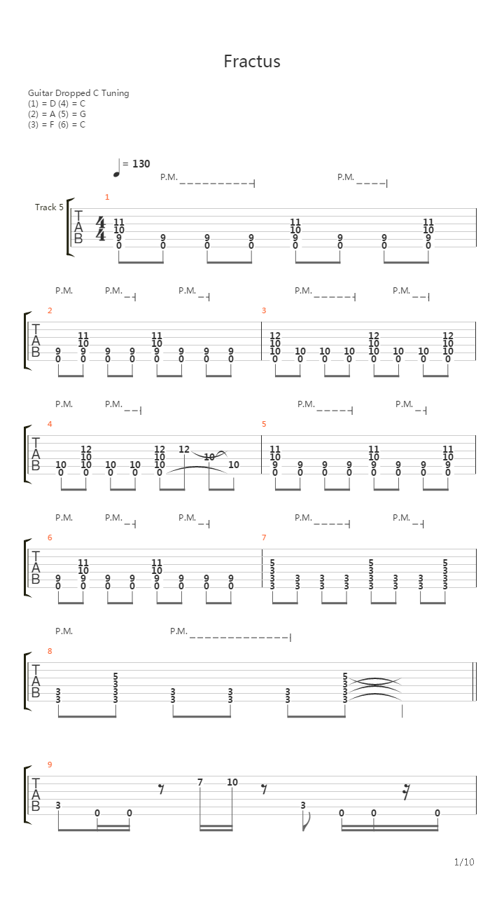 Fractus吉他谱