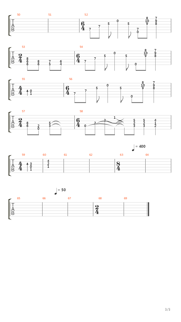 Morphic Fields吉他谱