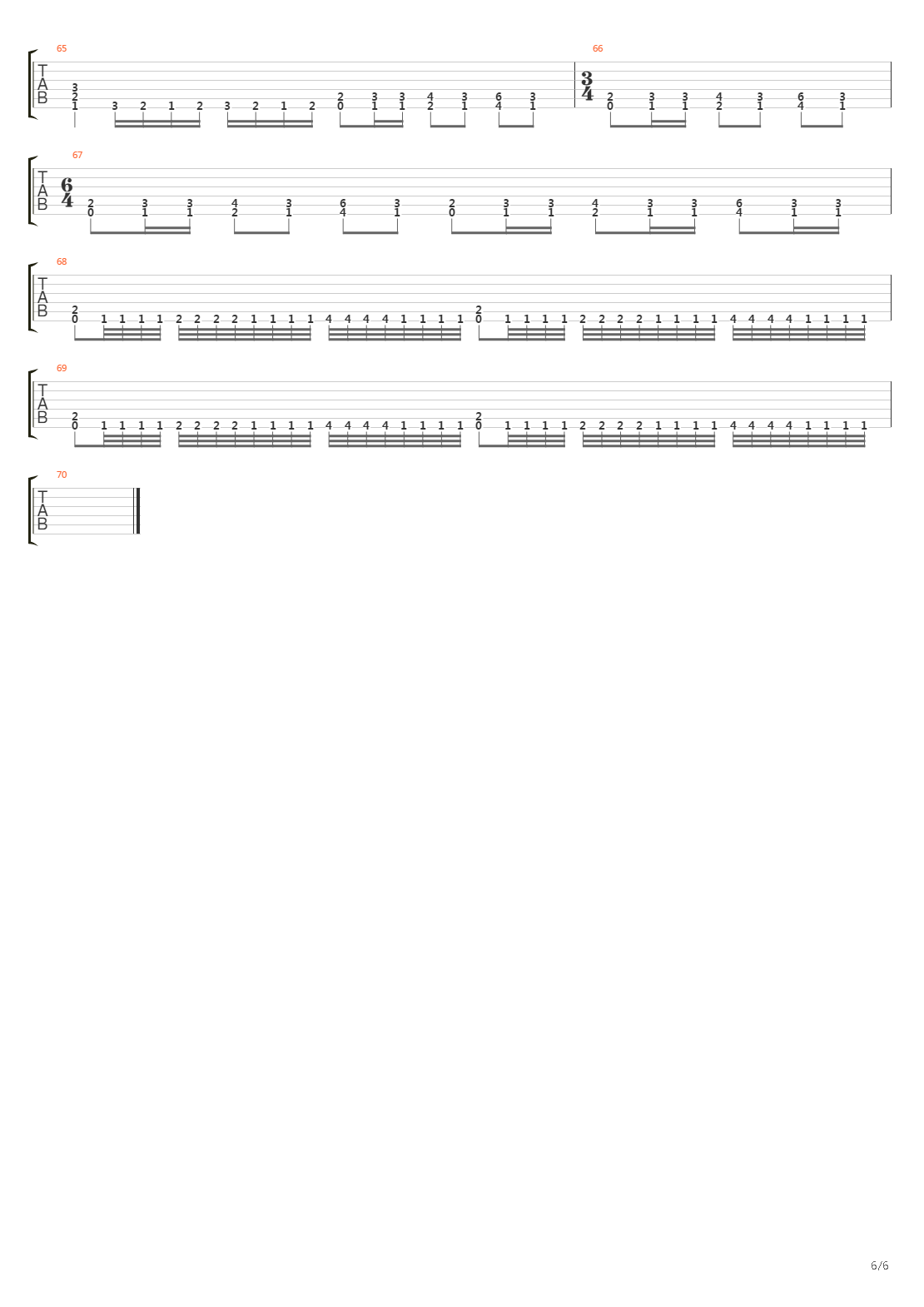 Morphogenesis吉他谱
