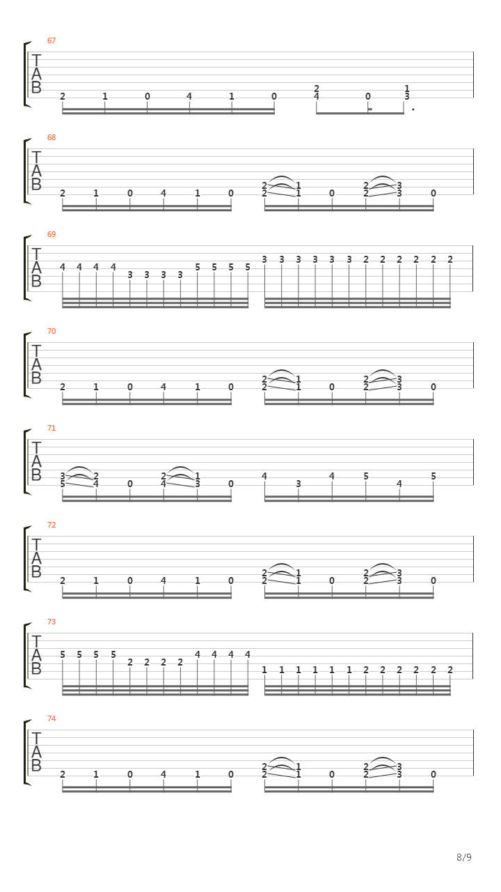Transcendent Absorption吉他谱